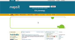 Desktop Screenshot of maps.lt