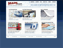 Tablet Screenshot of custom.maps.com